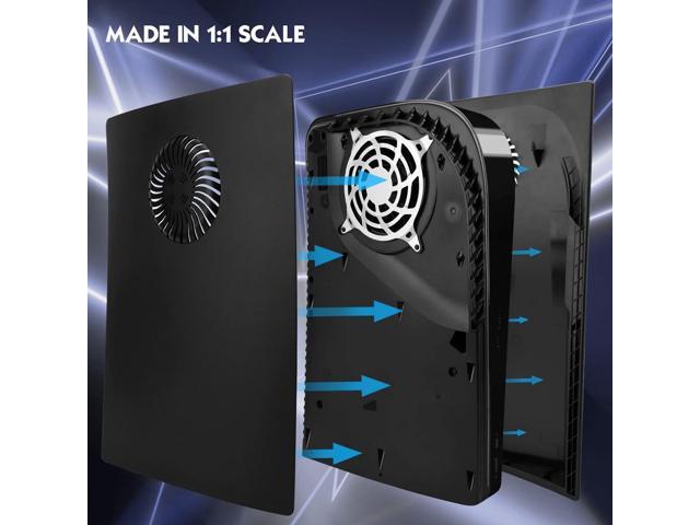 SIKEMAY PS5 Face Plates for Playstation 5 Console Disc Edition, PS5 Accessories ABS PS5 Cover Plates with Fan Vents, Hard Shockproof Anti-Scratch...