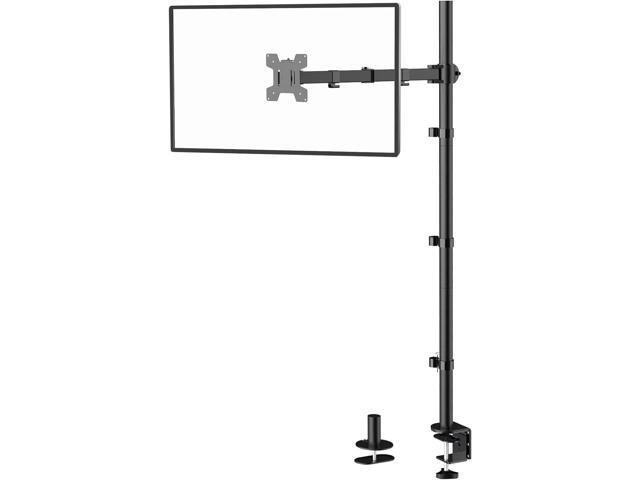 WALI Single Monitor Stand Desk Mount, 39 inch Tall Monitor Stand Fully Adjustable, Articulating Arm for Computer Screen up to 32 inch, 22lbs...