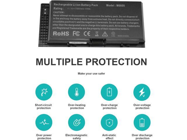 Fancy Buying FV993 M4800 M6800 Laptop Battery for Dell Precision M4600 M4700 M6700 M6600 Series,Fits RY6WH FJJ4W KJ321 PG6RC V7M28 R7PND 0TN1K5...