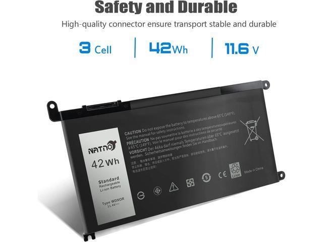 WDX0R Laptop Battery for Dell Inspiron 13-5000 15-5000 15-7000 17-5000 Series 7378 7368 5368 5378 5379 7560 7569 7570 7579 5565 5567 5568 5578 5767...