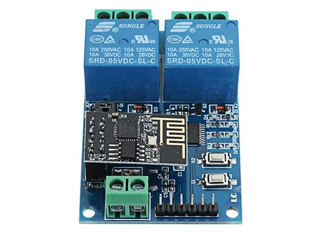 3pcs 5V ESP8266 Dual WiFi Relay Module Internet Of Things Smart Home Mobile APP Remote Switch