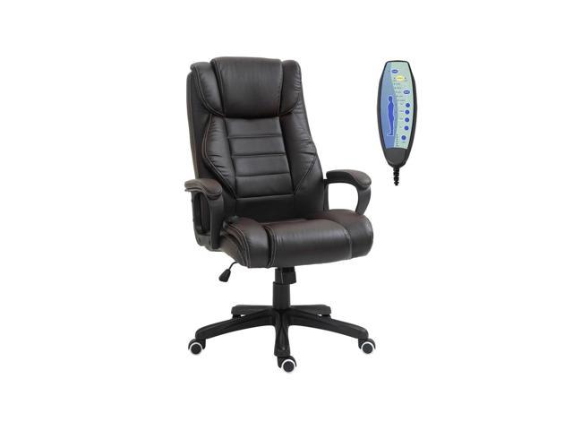 High Back Massage Office Chair, Executive Office Chair With 6-point Vibration, Rocking Function