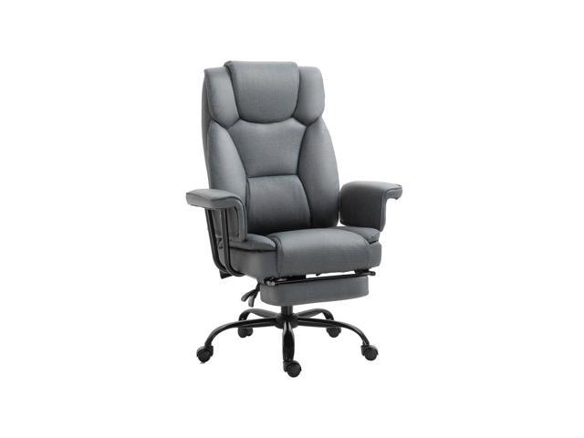 Executive Office Chair With High Back, Computer Desk Chair Imitation Cloth Pu Leather Padded