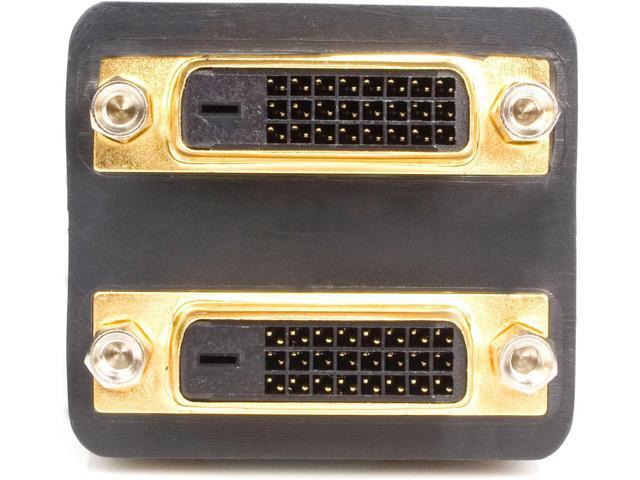 1ft DVI Splitter Cable - M / F - DVI-D to 2x DVI-D Dual Video Splitter for Your Split Screen Computer Monitor (DVISPL1DD)