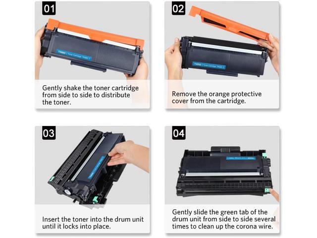 V4INK 3-Pack Replacement for Brother TN630 TN660 Toner Cartridge Black for Brother HL-L2340DW HL-L2300D HL-L2380DW MFC-L2700DW L2740DW DCP-L2540DW...