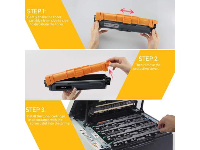 V4INK 4 Pack New Replacement for Brother TN221 TN225 TN-221 TN-225 MFC-9130CW MFC 9130CW 9330CDW Toner Cartridge for HL-3170CDW HL 3170CDW 3140CW...