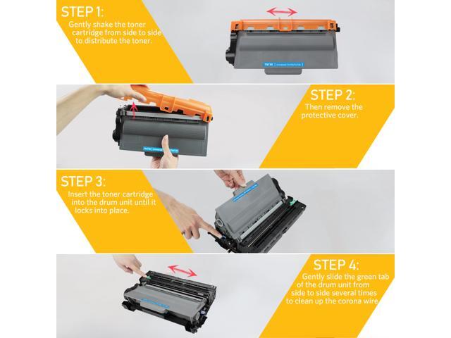 V4INK Compatible Toner Cartridge Replacement for Brother TN750 TN720 High Yield Toner Cartridge Black for Brother hl-5470dw hl-5470dwt mfc-8710dw...