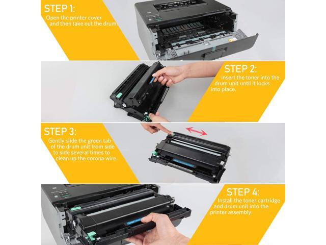 V4INK DR730 Drum + 2X TN760 Toner Set Compatible for Brother DCP-L2550DW HL-L2350DW HL L2370DW L2370DWXL HL-L2390DW HL-L2395DW MFC L2710DW L2730DW...