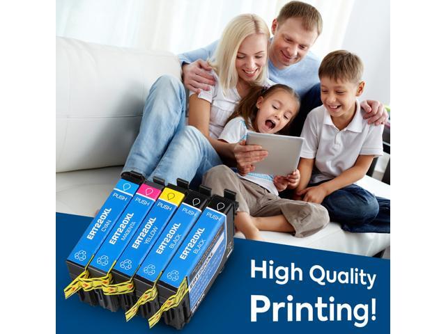 10 Pack 4K/2C/2M/2Y Ink Cartridge Replacement for Epson 220XL 220 T220XL with Epson Workforce WF2630 WF2650 WF2760 WF2660 WF2750 AIO Inkjet...
