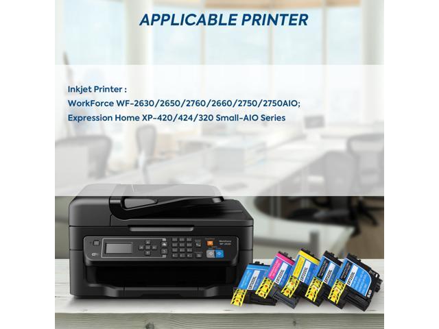 10 Pack 4K/2C/2M/2Y Ink Cartridge Replacement for Epson 220XL 220 T220XL with Epson Workforce WF2630 WF2650 WF2760 WF2660 WF2750 AIO Inkjet...