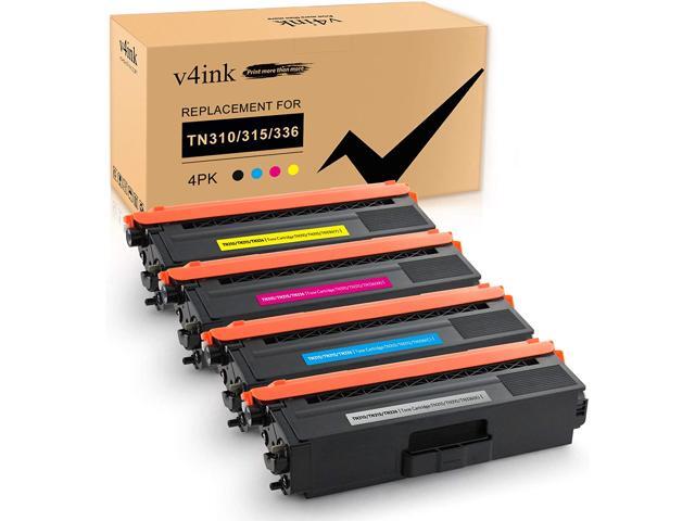 4PK Compatible Brother TN310 Black Cyan Magenta Yellow Toner Cartridge Set for Brother HL-L8350CDW HL-4150CDN HL-L8350CDWT MFC-L8850CDW MFC-9970CDW...