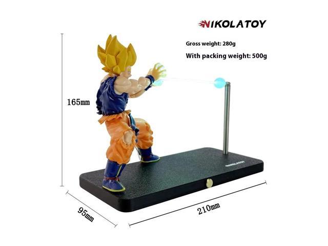 Dragon Ball Kakarotto Son Goku Kamehameha Wave Magnetic Light Lamp Model Ornament Anime Peripheral Toys Gifts