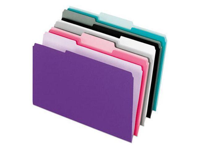 Pendaflex Interior File Folders 1/3 Cut Top Tab Letter Pastel Assortment 100/Box 421013ASST2