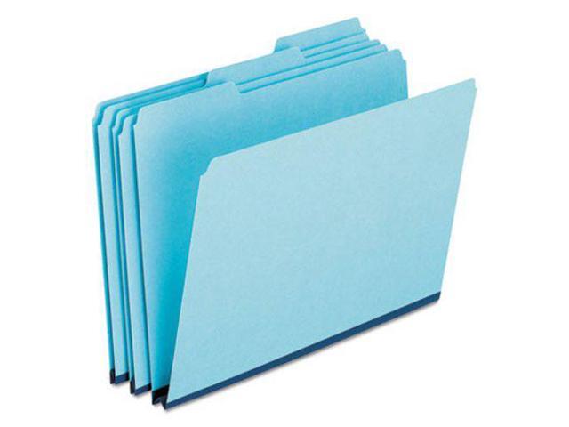 Pendaflex Pressboard Expanding File Folders 1/3 Cut Top Tab Legal Blue 25/Box 9300T13