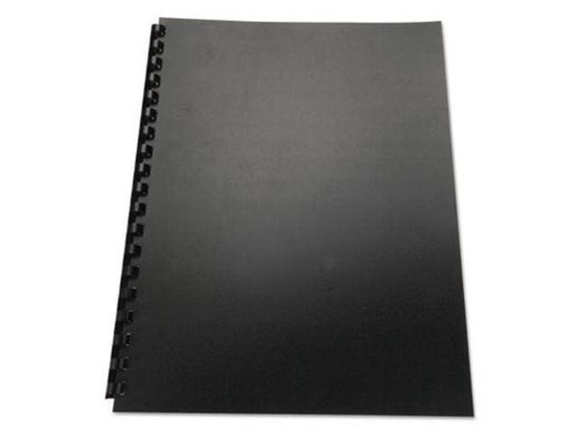 100% Recycled Poly Binding Cover, 11 x 8 1/2, Black, 25/Pack 25818