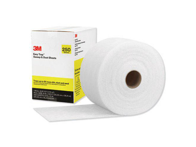 3M Easy Trap Duster Sweep & Dust Sheets, 8' x 125 ft Roll (MMM55654W)