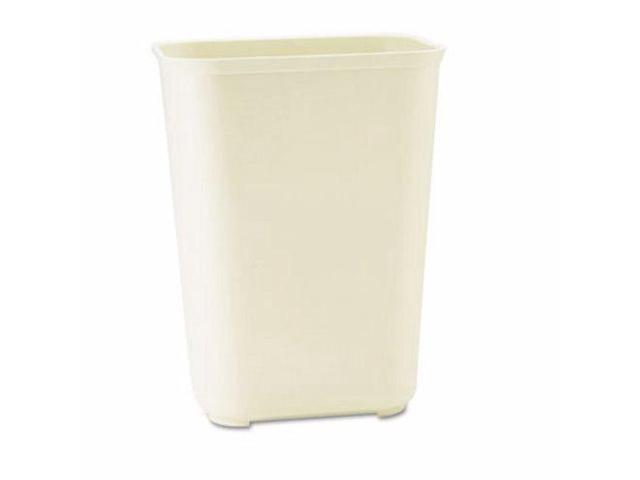 Rubbermaid Commercial 254400BG Fire-Resistant Wastebasket, Rectangular, Fiberglass 10 gal, Beige
