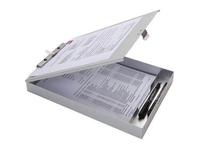 Business Source Form Holder Storage Clipboard, Letter Size, Silver