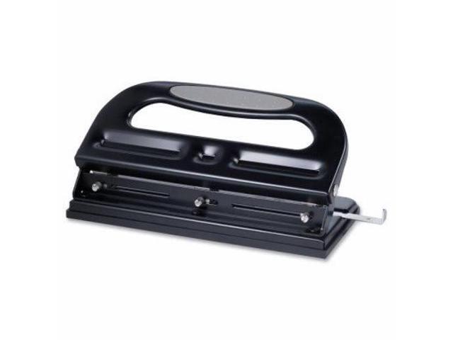 Business Source 3-Hole Punch Heavy-Duty Adjustable 9/32' 40 Sht Cap BK 62897