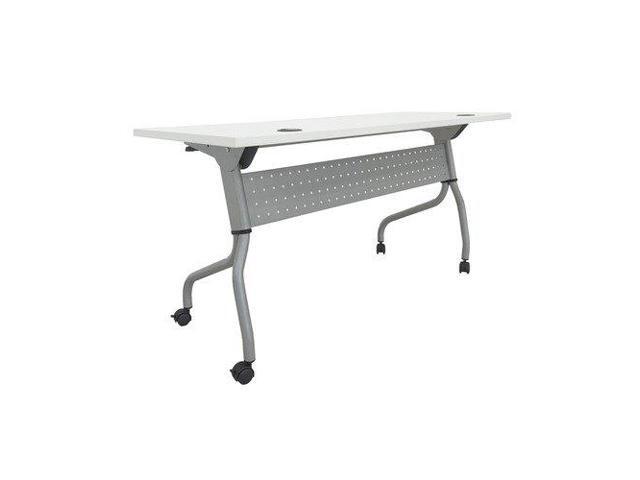 Lorell Training Table, 60'x23-3/5'x29-1/2' , White/Silver (LLR60744)