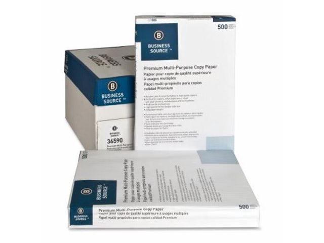 Business Source Multipurpose Paper 92 Bright 20lb. 11'x17' 5RM/CT White 36590