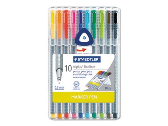 Staedtler Fineliner Porous Point Pen .3mm 10/ST Assorted 334SB10US