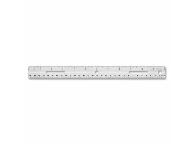 Business Source Plastic Ruler Beveled Edges 12'L White 32365