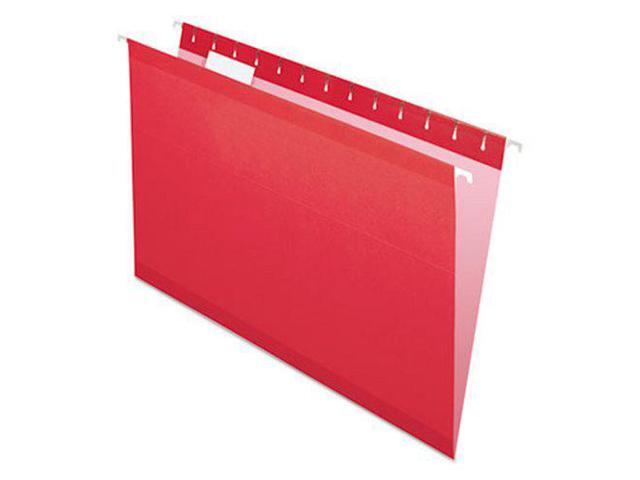 Pendaflex Reinforced Hanging Folders 1/5 Tab Legal Red 25/Box 415315RED