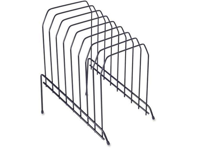 Lorell Wire File Sorter/Holder - 8 Divider(s) - Desktop - Black - Wire - 1Each LLR80632