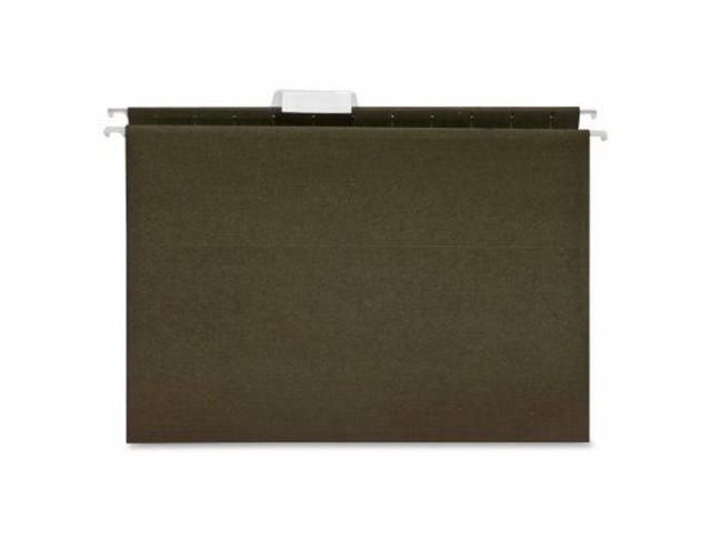 Business Source Hanging Folder 1/5 Tab Cut Letter 25/BX Standard Green 17533