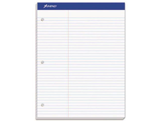 Ampad Double Sheets Pad Law Rule 8 1/2 x 11 3/4 White 100 Sheets 20345
