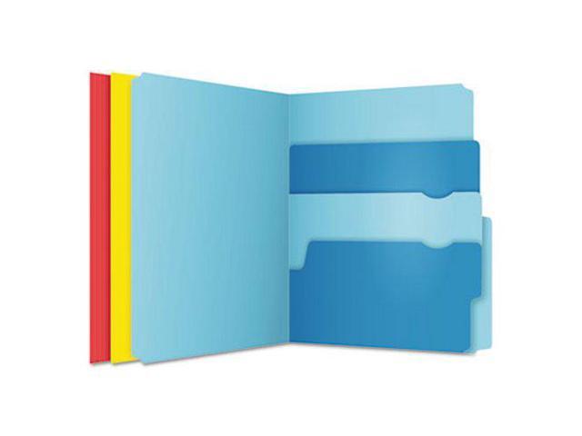 TOPS Products Multi Section File Folder Pkt Ltr 24/PK Assorted 10772