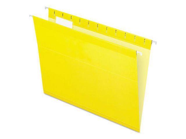 Pendaflex Reinforced Hanging Folders 1/5 Tab Letter Yellow 25/Box 415215YEL