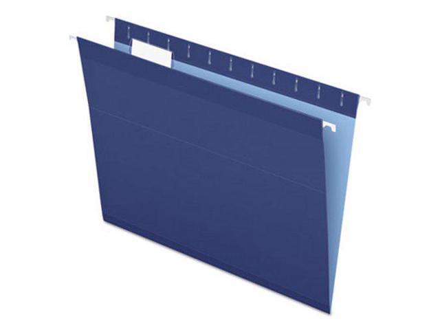 Pendaflex Reinforced Hanging Folders 1/5 Tab Letter Navy 25/Box 415215NAV