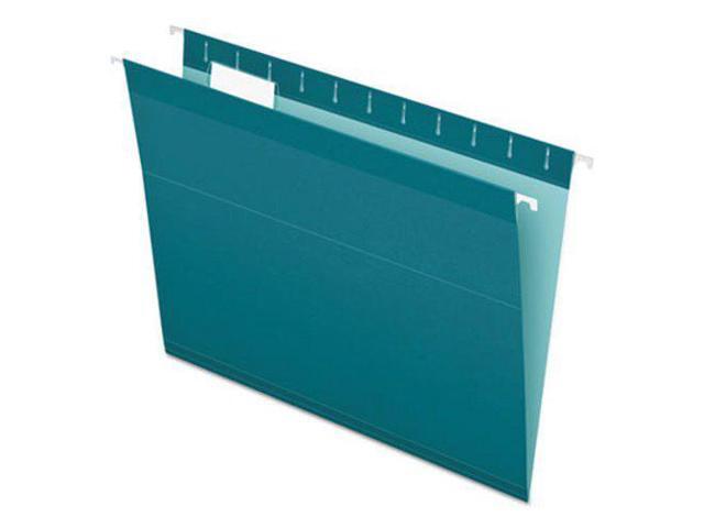 Pendaflex Reinforced Hanging Folders 1/5 Tab Letter Teal 25/Box 415215TEA