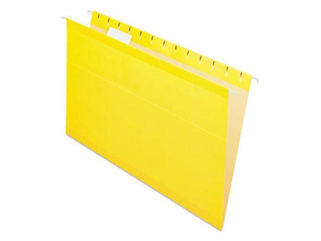 Pendaflex Reinforced Hanging Folders 1/5 Tab Legal Yellow 25/Box 415315YEL