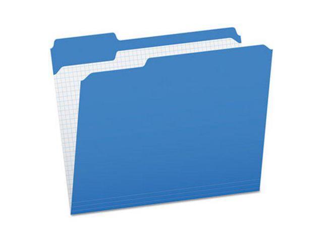 Pendaflex Reinforced Top Tab File Folders 1/3 Cut Letter Blue 100/Box R15213BLU