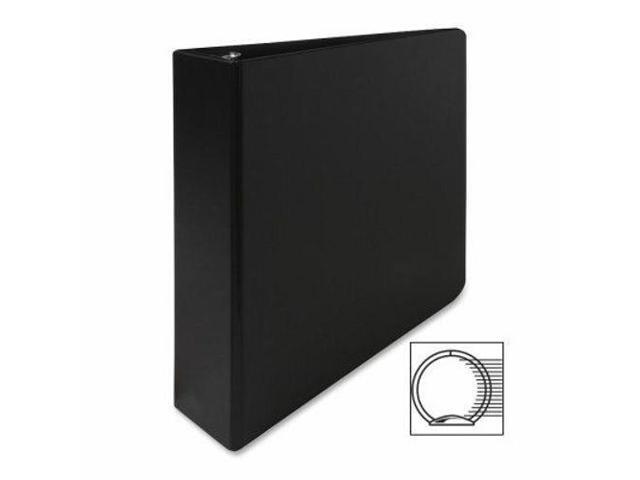 Business Source Round Ring Binder 2' Capacity 11'x8-1/2' Black 09977