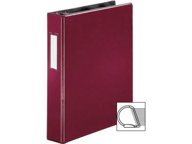 Business Source Slanted D-Ring Binder w/LBL HLD 1-1/2' Burgundy 33126