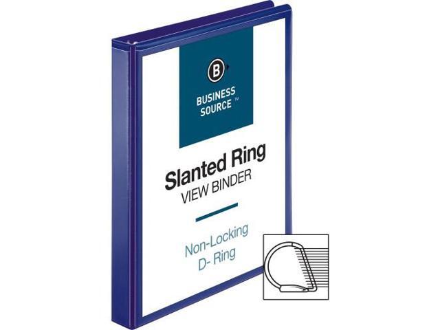 Business Source View Binder D-Ring 1' Navy 28452