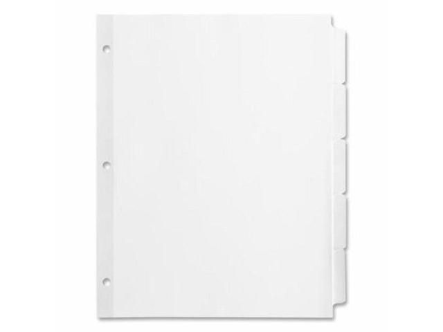 Business Source Plain Tab Indexes 9/32' Holes 3HP 5Tab 36 Sets/BX WE 36683
