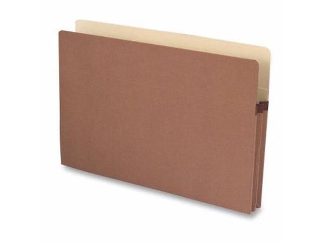 Business Source File Pocket 1-3/4' Exp. Legal 25/BX Redrope 65793