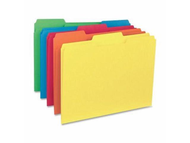 Business Source File Folder Interior Ltr 1/3' Cut 100/BX AST 43561