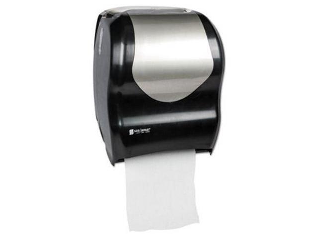 San Jamar - T1370BKSS - Tear-N-Dry Touchless Roll Towel Dispenser, 16 3/4 x 10 x 12 1/2, Black/Silver