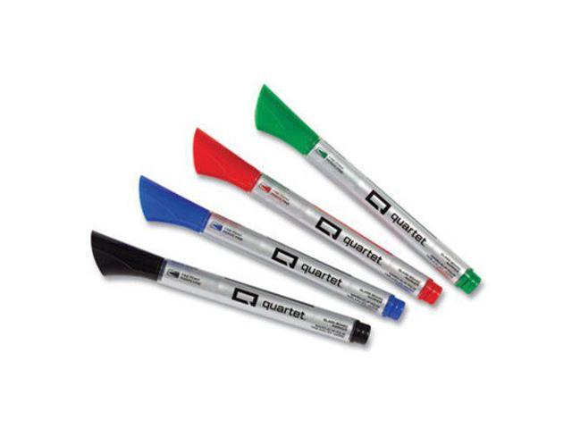Quartet Glass Board Dry Erase Marker, Fine Bullet Tip, Assorted, 4/PK (QRT79555)