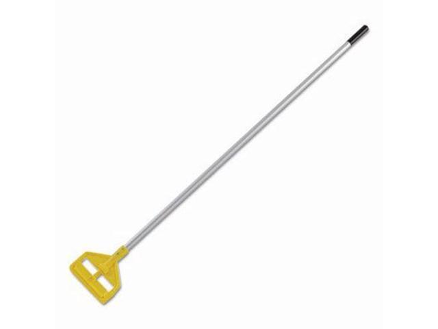 Rubbermaid Commercial Invader Aluminum Side-Gate Wet-Mop Handle 60' Gray/Yellow H126