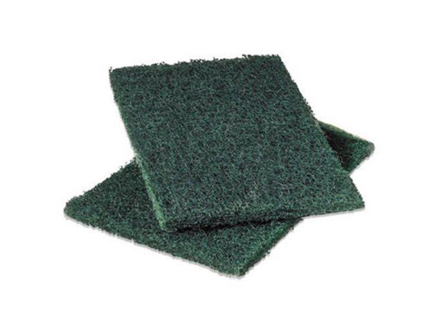 Scotch-Brite MMM86 Heavy-Duty Scouring Pad - 6' x 9' - Green - Dozen