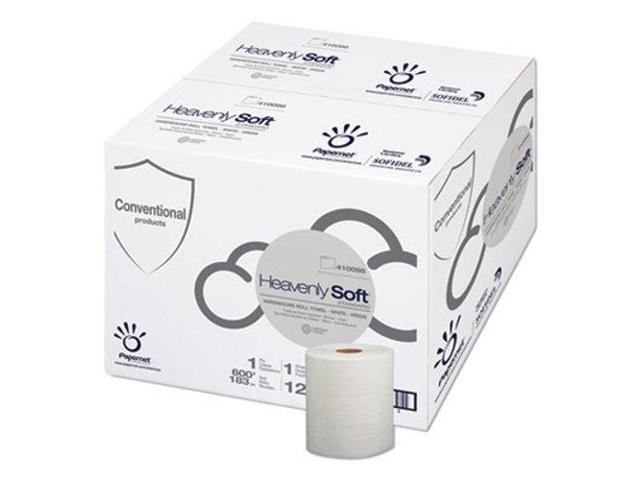 Papernet Heavenly Soft Paper Towel 7.8' x 600 ft White 12 Rolls/Carton 410098