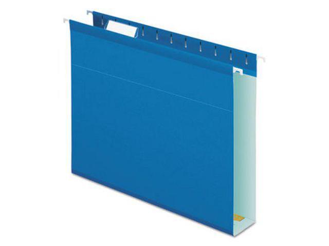 Pendaflex Reinforced 2' Extra Capacity Hanging Folders 1/5 Tab Letter Blue 25/Box 4152X2BLU