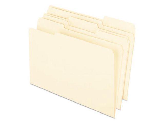 Pendaflex Earthwise 100% Recycled Paper File Folder 1/3 Cut Legal Manila 100/Box 76520